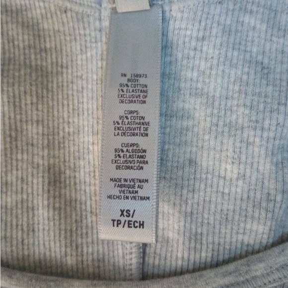 Skims Ribbed Gray Maxi Dress - XS - Picture 11 of 13